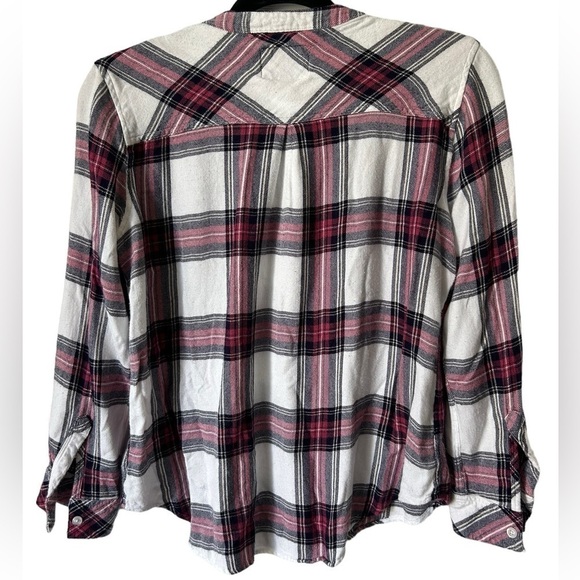 RAILS Women’s Hunter Plaid Button-Down Shirt- White Midnight Rose/ Size Small - Picture 6 of 13